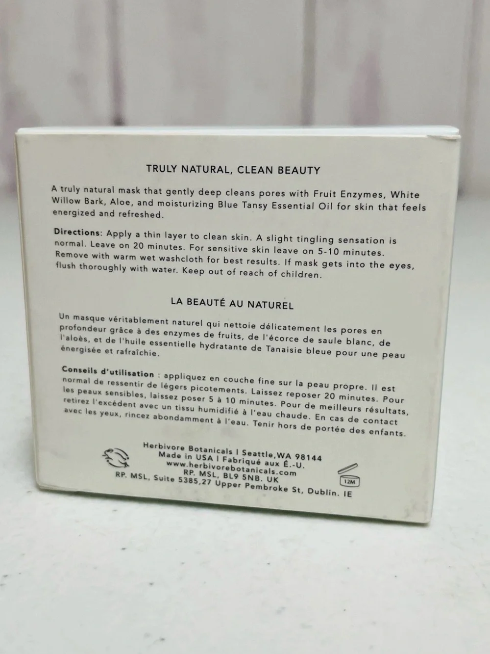 HERBIVORE Blue Tansy Resurfacing Clarity Mask 2.02oz
